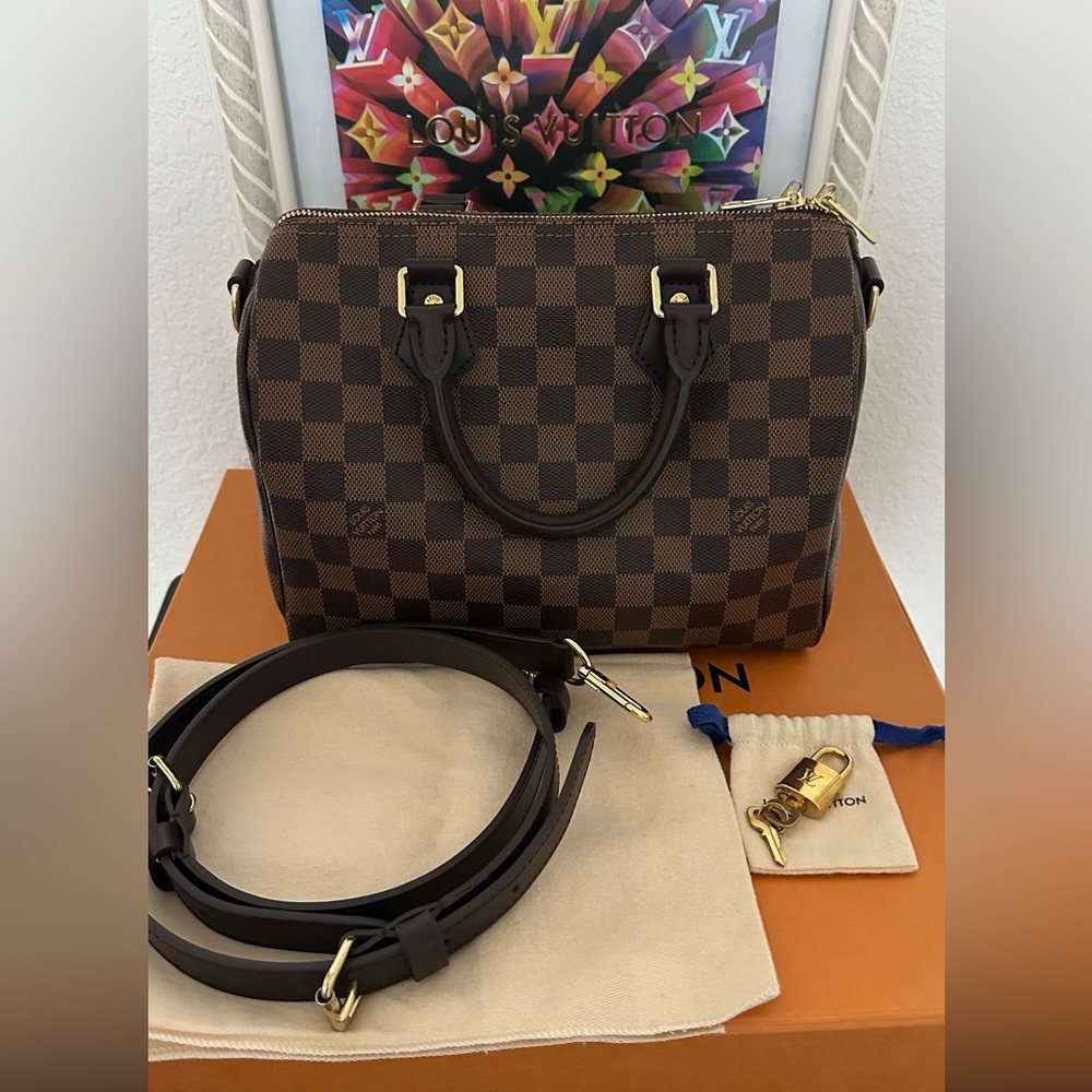 Louis Vuitton Speedy 25 Bandoullier in Damier Ebene